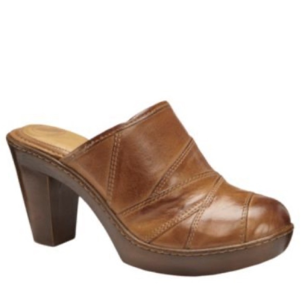 Nurture Alessia Boot Leather Clog Mules Heels 10